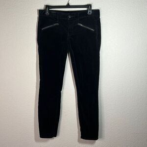 GAP Velvet Black Low Rise Zippered Ankle‎ Always Skinny Jeans Women's Size 12R